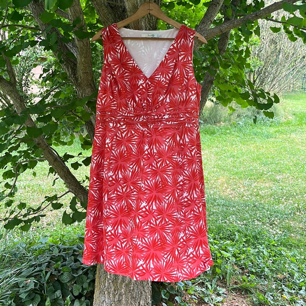 Boden Dress Size 8P Pink/Red Floral